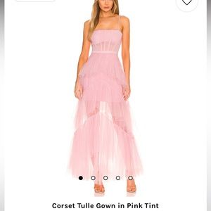 Pink Corset Tulle Gown